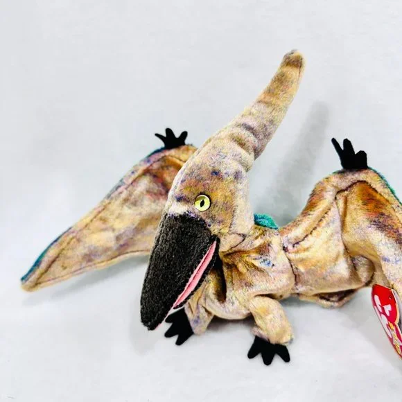 Y2K Ty Beanie Baby SWOOP the Pterodactyl All Tags/Heart Protector